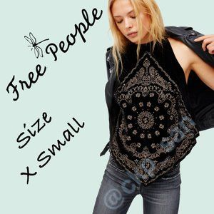 Free People Bandana Bling Tank Sz XS
